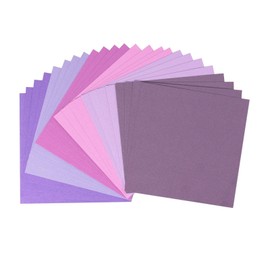 Florence Cardstock Textured Multicoloured - Coloured Card Making Supplies 6 x 6 inch - Purple - 24 Sheets - Coloured Paper for Scrapbooking, Card Making and Other Paper Crafts - 216 gsm