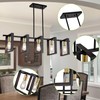 Poroulux Farmhouse Kitchen Island Lighting Black Dining Room Lights Ceiling