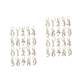 Healeved 40pcs Mixed Style Replaceable Nail Art Charms Rhinestone Ornaments for Nail Decoration Removable Accessories for Weddings Parties and Special Occasions