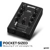 Gemini Portable 2-Channel DJ Mixer – Pocket-Sized Mini Audio Mixer