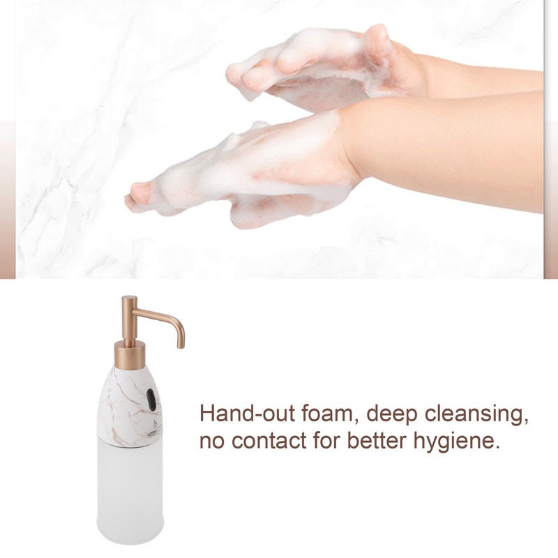 Automatic Foaming Soap Dispenser USB Rechargeable Infrared Sensor Countertop Auto