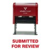 SUBMITTED for Review Self Inking Rubber Stamp (Red Ink) -