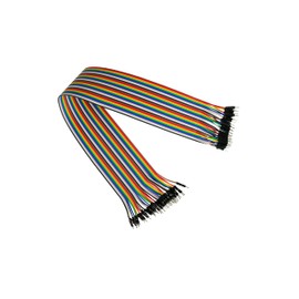 Kabelmeister - Jumper Wire/Wire Jumper Cable - Male to Male - 40 cm - 40 Pin Separable Cores for Arduino, Raspberry Pi, Banana Pi, Breadboad, Breadboard etc.