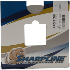Sharpline 83005-058 MicroTriLine Auto Accent Stripe - 1/4" X 150' -Printed Silver Met on Clear