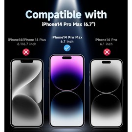 Wireless MAGIC JOHN 2 Pack for iPhone 14 Pro Max 6.7 inch Tempered Glass Screen Protector, Auto Dust-Elimination Installation, Bubble Free, Dynamic Island Compatible, HD Clear, Easy Installation
