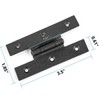 Renovators Supply Manufacturing Colonial Black Wrought Iron 3.5 In. Offset