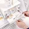 Desk Organizer-Stackable Organizer Drawers, Plastic Makeup Organizer, Desktop Storage Great