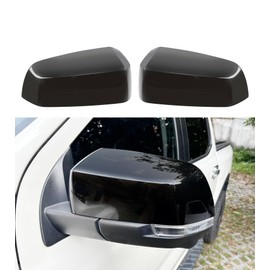 Door Rearview Mirror Cover Trim Fit for 2024 2025 Ford Ranger XL XLT Lariat Raptor Truck, Door Side Rear View Mirror Full Coverage Cover Cap Protection Exterior Decoration Accessories(Gloss Black)
