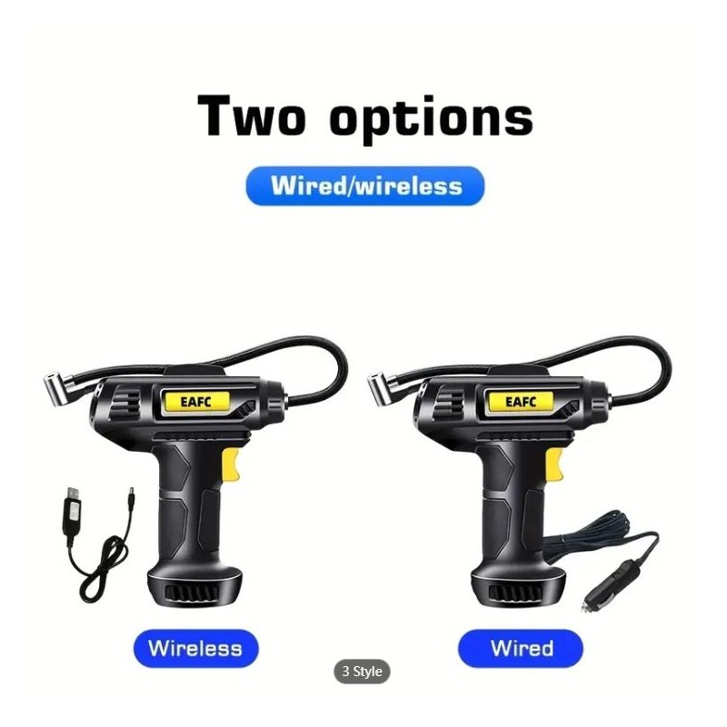 120W Portable Car Air Compressor: Inflate Your Tires With Ease