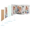 Frametory, 3 Picture Frames 5x7 Trifold Photo Frames Collage -
