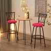 Deisy Dee 4PCS Round Bar Stool Seat Covers Stretch Round