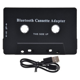 Joyzan Cassette Adapter, Car Radio Player Cassette Player Car Portable Bluetooth Answering Machine Cassette Converter Desk Reverse Retro Car Cash Adapter Noise Reduction Black