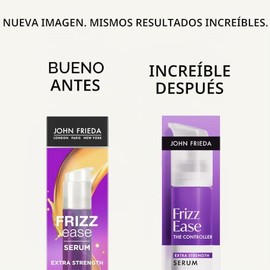 John Frieda Frizz Ease The Controller - Suero para el cabello extra fuerte, suero antiencrespamiento, 1.69 onzas líquidas
