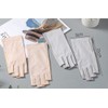 Euyqs Fingerless Gloves, Women's Gloves, Summer, Sunscreen, Smartphone Compatible, Cotton,