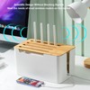 Naroote WiFi Box, Router Storage Box, Bamboo Plastic WiFi Router
