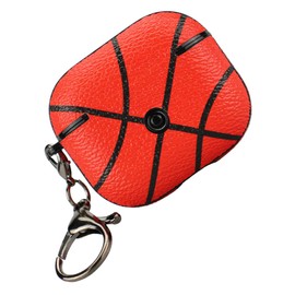 Tofficu Basketball Themed Wireless Earphone Carrying Case Durable Genuine Protective Cover with Buckle Stylish Earbud Holder for Earphones and