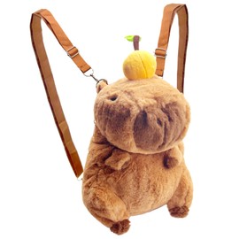 Capybara Children's Backpack, Capybara School Backpack, Capybara Backpack, Capybara Plush Backpack, School Backpack Girls, Cute Animal Backpack, Plush Capybara Animal Backpack, Cartoon Bag for School