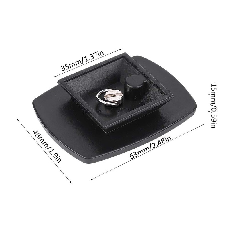 Camera Quick Release Plate with 1/4 Grip Screw, Accessories for