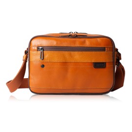 Doubles BZN-7025 Men's Shoulder Bag, Genuine Leather, Small, A5 Storage, Cowhide Leather, Camel