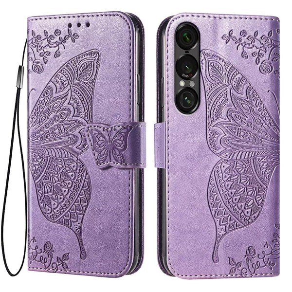 EASSGU Leder Handyhülle für Smartphone, Compatible with Sony Xperia 1