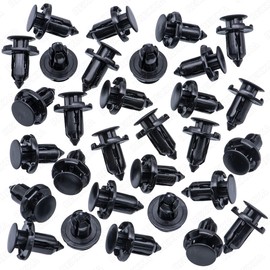 Rexka 30 pcs Front Fender Bumper Engine Cover Push Type Clips for Honda Mitsubishi MR200300 Lancer, Outlander,Eclipse, Eclipse Cross, Galant, Mirage, Montero, Montero Sport, Outlander Sport