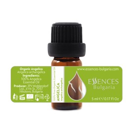 Essences Bulgaria Organic Angelica Essential Oil 1/6 Fl Oz | 5ml | Angelica archangelica | 100% Pure and Natural | Undiluted | Therapeutic Grade | Family Owned Farm | Steam-Distilled | Non-GMO | Vegan