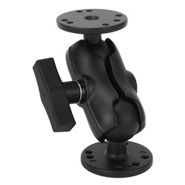 1.5 Double Ball Mount, Heavy Duty Double Socket Arm with 2 Round Plates, 1.5 Inch C Size Ball Adapters, Tablet, Cell Phones, Fish Finder Mount, Compatible with RAM Mount, IBolt