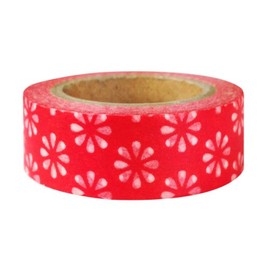 AllyDrew Floral & Nature Japanese Washi Masking Tape - Red Deco Chrysanthemum