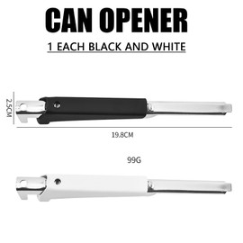 DKDDSSS 2 Pcs Effortless Arthritis Jar Opener, Jar Opener for Seniors with Arthritis, Hand Can Opener, Can Opener Manual, for Weak Hands Seniors (2, Black and White)