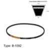sourcing map B-1092 V-belt, drive belt, 1092 mm, inner circumference