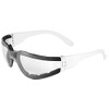 Bullhead Safety Eyewear BH1151AF Torrent Foam Lined, Crystal Clear Temple,