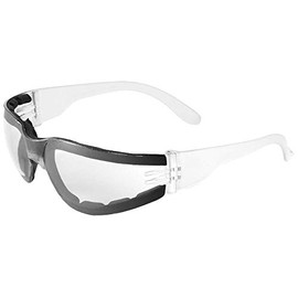 Bullhead Safety Eyewear BH1151AF Torrent Foam Lined, Crystal Clear Temple, Clear AntiFog Lens, Foam Seal (1 Pair)
