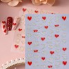 Heart Nail Art Stickers 6 Sheets Valentine's Day Nail Decals