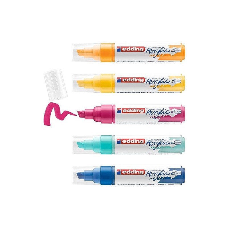 edding 5000 acrylic marker broad - multi-coloured - acrylic paint