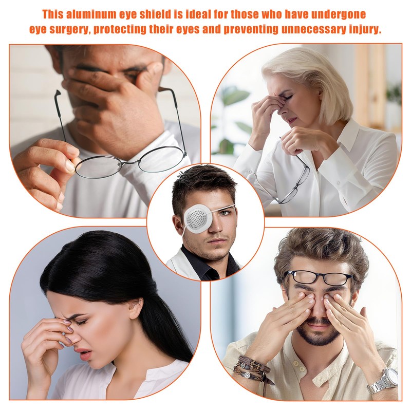 Eye Shield After Surgery, Aluminum Protective Breathable Eye Patch Tape