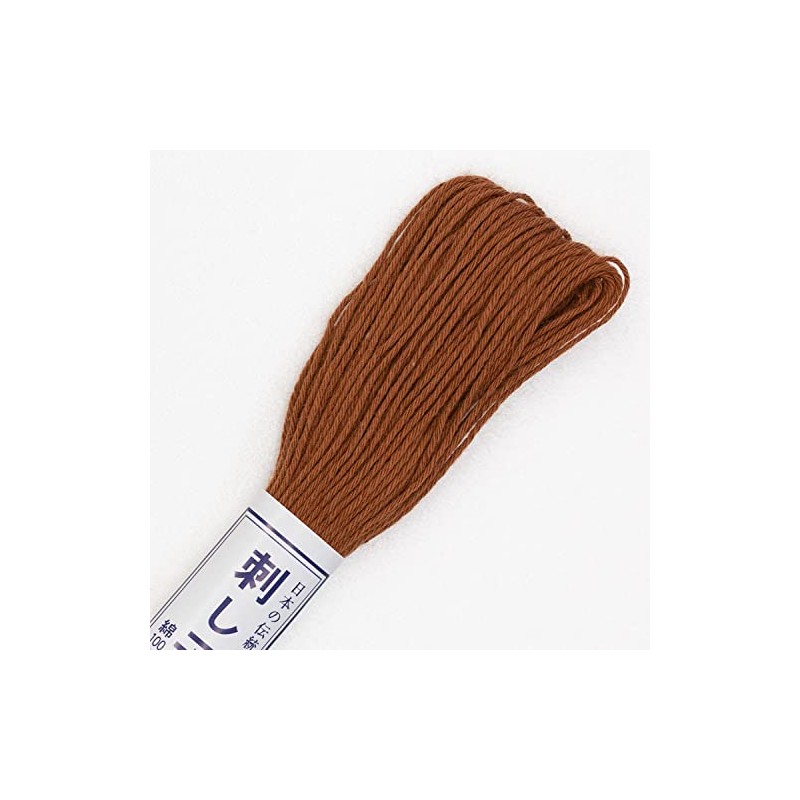 Olympus OS-3 Sashiko Brown 20m Skein Thread