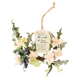 Heads Decorative Wreath 10.2 x 7.9 x 2.8 inches (26 x 20 x 7 cm) S White Green 3 Pcs Full Reel Arrangement Natural Wreath HEADS ZAR-NW5