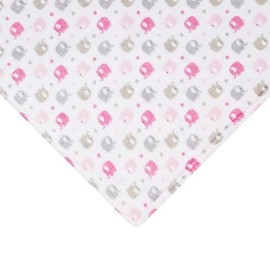 Everyday Kids Baby Travel Swaddle Pink and Gray Elephant, Size 0-3 Months