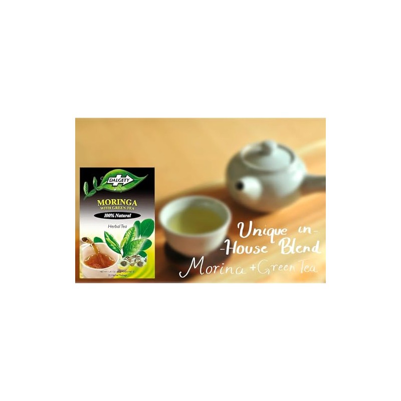 Dalgety Moringa with Green Tea Herbal Infusion 40g Cartons 100%