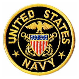 TOP GUN Embroidered Military Patch US Navy Officer M + Navy Tab 2 Piece Set Iron On T Shirt Top Gun MA1 Flight Jacket Leather Jacket Combat Uniform