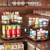 Spice Rack Organization for Cabinet - Height Adjustable Rotating Lazy