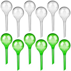 LOCOLO Pack of 12 Small Plants Watering Balls - 13 x 5 cm Plants Watering Balls Potted Plants Self-Watering PVC Watering Balls Water Dispenser for Plants