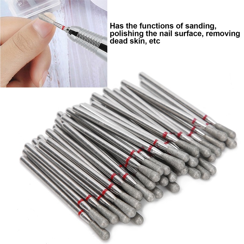 50pcs Professional Nail Polishing Grinding Head Nail Drill Bits Manicure