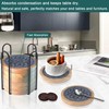 Wood Coasters for Drinks Set of 8, Minacun Absorbent Coaster,
