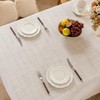 Laolitou White Embroidered Grid Tablecloth, Wrinkle Resistant,60"x104"