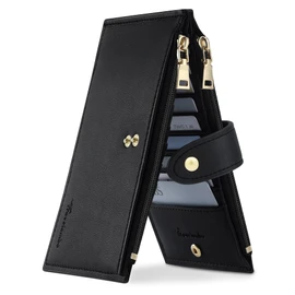 Travelambo Leather Wallets for Women Slim RFID Blocking Bifold Credit Card Holder Wallet