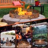 WILD DIGGER Fire Pit Ring, 30" Steel Fire Ring Heavy