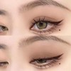 Brown Liquid Eyeshadow, Matte Dark Brown Cream Eyeshadow, Smokey Nude