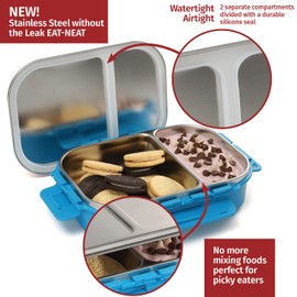 Signoraware Edelstahl Bento-Box Erwachsene Lunchbox für Männer, Frauen, Kinder, Bento-Lunchbox, auslaufsicher, zwischen 2 Fächern, Mahlzeiten-Vorbereitungsbehälter, Lunchbehälter für Erwachsene und