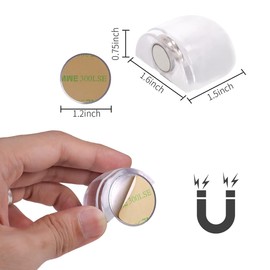 DBOO Set of 4 Clear Magnetic Door Stoppers
